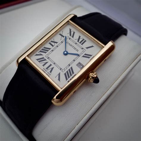 cartier gold|solid gold cartier watch.